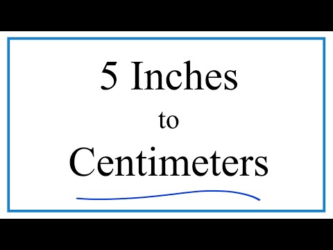 What size is 5 cm in inches?