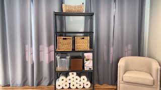 5-Tier Adjustable Garage Shelves | Easy Assembly & Storage