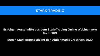 Eugen Stark sagt Aktiencrash 2020 voraus | Stark-Trading