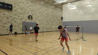 20231004 Casual Badminton Hoang \u0026 Karlos vs Xiaohan \u0026 Jixu