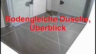 bodengleiche ebenerdige Dusche