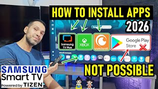 HOW TO INSTALL APPS IN YOUR SAMSUNG SMART TV / Google Play Store Not Possible