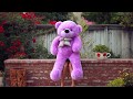 DeeDee Cuddles 4ft (48in) Purple Giant Teddy bear