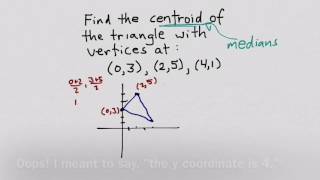 Finding Centroid Coordinates