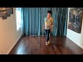 Walking Backwards Together line dance demonstration and tutorial by Stephie