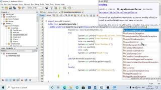 Java LAB Experiment 6 Exception