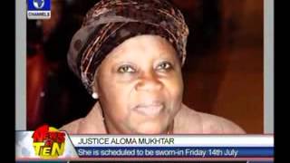 Justice Aloma Mukhtar to be sworn in Friday 14th July