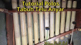 Rindik Bali//Tutorial Polos//Tabuh Telu Anyar//@Wayan Rindik Bali