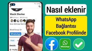 Facebook Profiline WhatsApp Bağlantısı Nasıl Eklenir (2024)