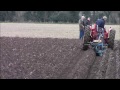 david brown 950 tractor ploughing december 2014