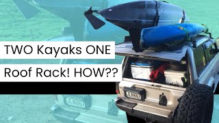 How to fit 2 kayaks on a roof rack safely