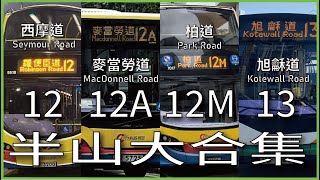 【半山大合集】CTB/NWFB 城巴/新巴12,12A,12M,13線