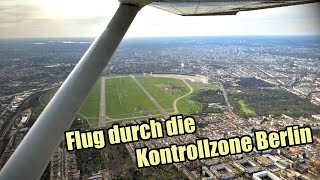 Flug durch die Kontrollzone Berlin mit Cessna 152 (EDAY - EDAY)