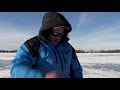 ice fishing huge crappie with big soft plastics