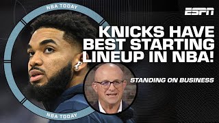 Bobby Marks TRIPLES DOWN on Knicks' starting lineup 🗣️ 'THE BEST LINEUP IN BASKETBALL!' | NBA Today