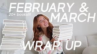 february and march reading wrap up - 20+ books ♡