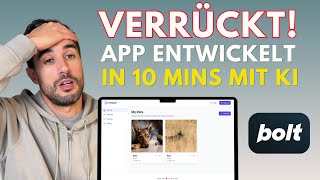 Ohne Vorwissen Apps bauen? Mit KI in nur 10 Min möglich! 🔥 (bolt.new deutsch tutorial)