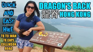 DRAGON'S BACK HIKE HONG KONG | TO TEI WAN TO CAPE COLLINSON RD.(How to get there, highlights, views)