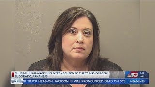 El Dorado-based funeral insurance employee accused of theft, forgery in Hot Springs