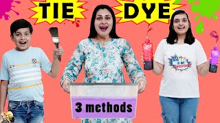 TIE AND DYE | Summer Vacations Special | Colorful Family Activity | Aayu and Pihu Show