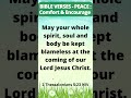 BIBLE VERSES-PEACE : Comfort & Encourage [1 Thessalonians 5:23 NIV ]#35 #bibleverses #peace #shorts