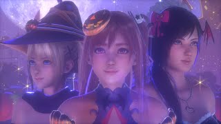 【MMD】DOA ほのか・マリーローズ・こころ ３人で Happy Halloween sdPBR 4K