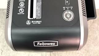 □Fellowes フェローズ ジャパン シュレッダー 18Ci業務用 電動シュレッダー CD カード 最大18枚 キャスター付き 動作確認済み □23010501