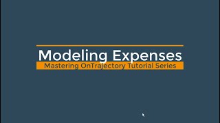 Modeling Expenses
