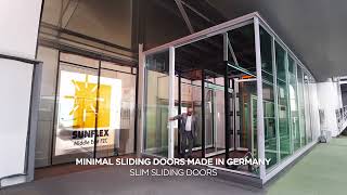 Slim Sliding Doors Sunflex Middle East made in Germany