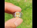 Batu Natural Yellow Sapphire Yakut SriLanka 1.24 Ct No Heat Unheated CGL Lab Memo