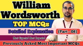 William Wordsworth | Top MCQs | tgt pgt english | Wordsworth mcq | Important Mcqs | PYQ Mcqs