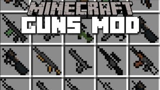 Minecraft GUNS MOD / ZOMBIE APOCALYPSE INVASION WEAPONS!! Minecraft