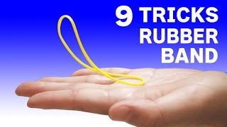 あなたの知らない 9の輪ゴムマジック（種明かし）rubber band magic you don't know