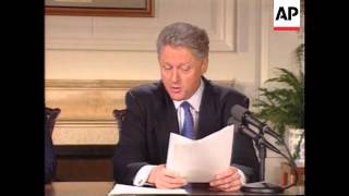 USA - Blair & Clinton joint radio address