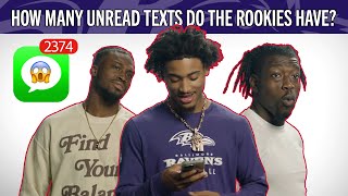 Rookie Superlatives: How Many Unread Text Messages? | Baltimore Ravens