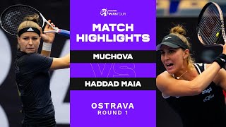 Karolina Muchova vs. Beatriz Haddad Maia | 2022 Ostrava Round 1 | WTA Match Highlights