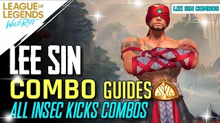 LEE SIN ALL COMBO INSEC KICKS 100% CHINESE INSEC SUCCESS RATE!? Wild Rift LEE SIN Highlights