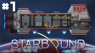 RASH Inc - Starbound - #1 - Quest To Be Lazy (Online Multiplayer Modded Gameplay)