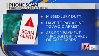 Moore County phone scam