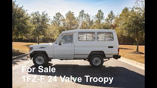 1993 Toyota Land Cruiser FZJ75 Troopy 1FZ-F 24 Valve Inline-6 Bush Taxi For Sale Car Cave USA