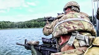 U.S. & Polish Troops Shoot Targets On The Water