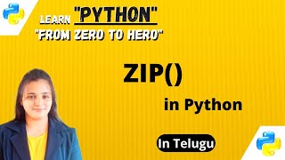 Zip function in Python with Telugu Explanation #python #programming #pythonprogramming