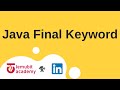 Java Final Variable Keyword