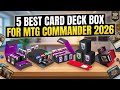 ✅Best Card Deck Box for MTG Commander 2026 (Double-Sleeved Tested!)