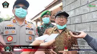 Bupati Blitar Pantau langsung Semprot Disinfektan di ditempat ibadah, Cegah Corona di Kab Blitar