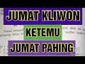 WETON JODOH JUMAT KLIWON DAN JUMAT PAHING||PRIMBON