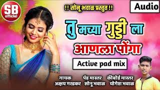 तुमच्या गुड्डीला आणला पोंगा😍 || न्यू धमाल लोकगीत || Tumchya Guddi La Aanlay Ponga - Active Pad Mix