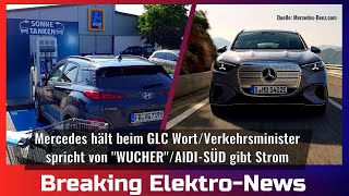 Breaking Elektro-News: Mercedes löst Versprechen ein/Verkehrsminister redet von Wucher/Aldi klotzt