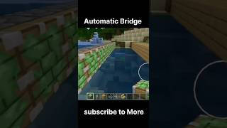 Minecraft Automatic Bridge 🌉 #shorts #minecraft #youtubeshorts