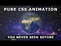 Rotating Earth Animation Effects - Pure CSS Animation - CSS Image Manipulation - Coming Soon
